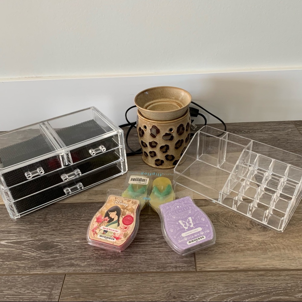 Scentsy candles acrylic makeup & drawer organizer